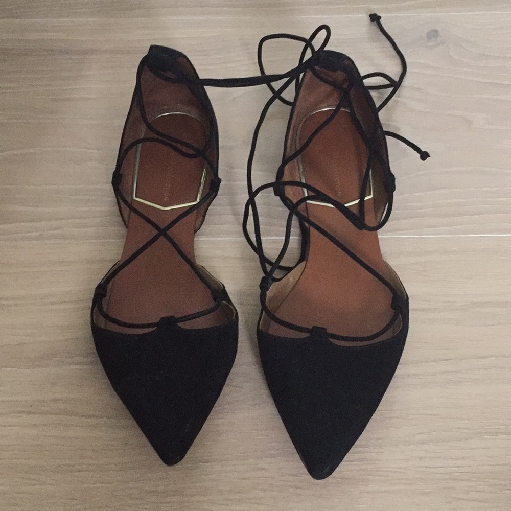 Zara Lace Up Flats